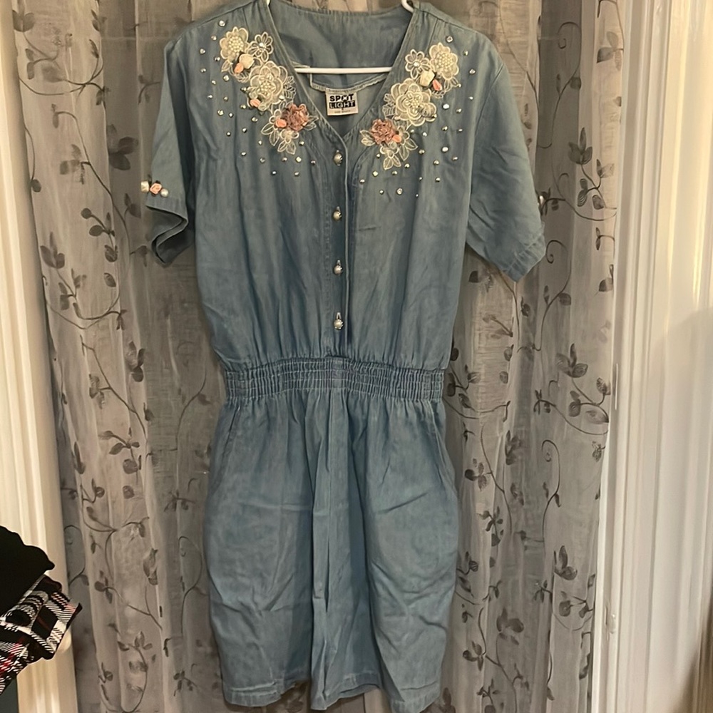 Vintage SPOTLIGHT Denim Romper